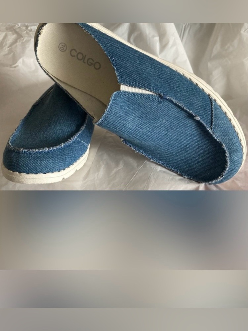 Colgo Denim Mule Shoes - Picture 4 of 10